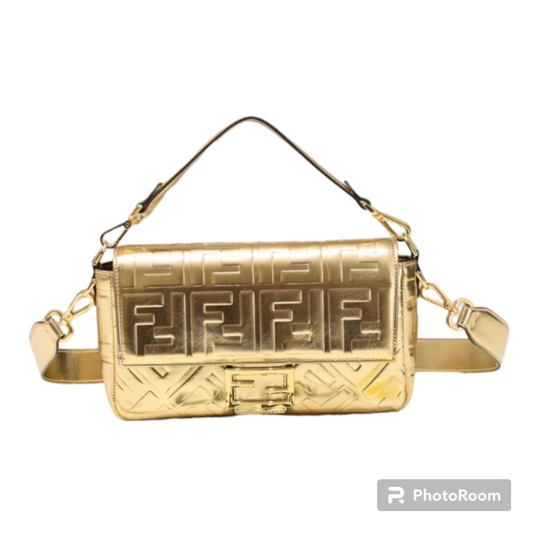 Glam Metallic Gold Handbag