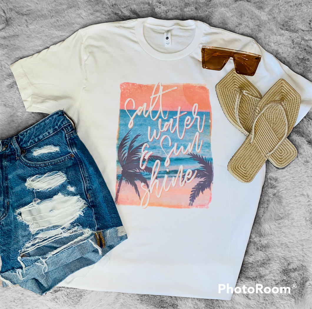 Salt Water & Sun Shine Graphic Tee