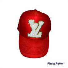 Load image into Gallery viewer, Cherry Red Mesh Trucker Hat
