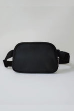 Load image into Gallery viewer, Black Nylon Adjustable Belt Bag
