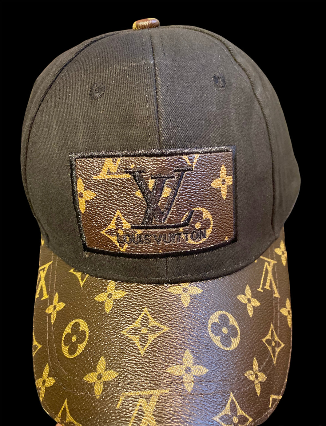 Black And Brown Monogram Baseball Cap