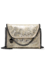 Load image into Gallery viewer, Rebel Champagne Gold Chain Handbag
